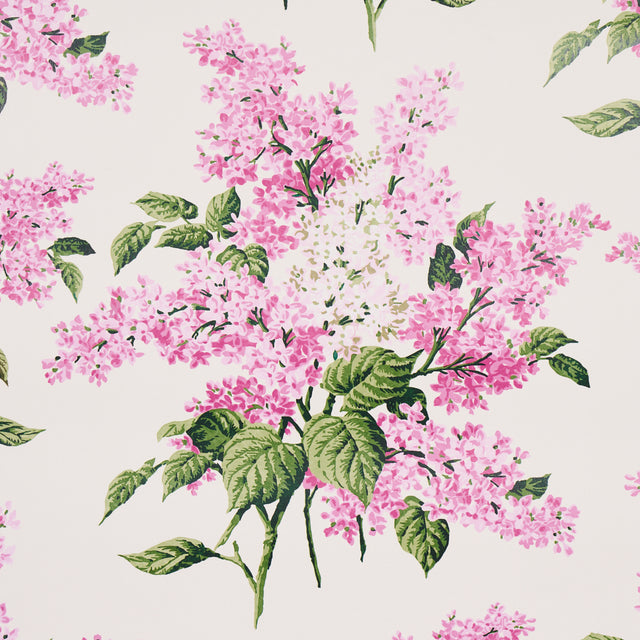 Proust's Lilacs Pink Floral Wallpaper by Johnson Hartig – Schumacher 5014312