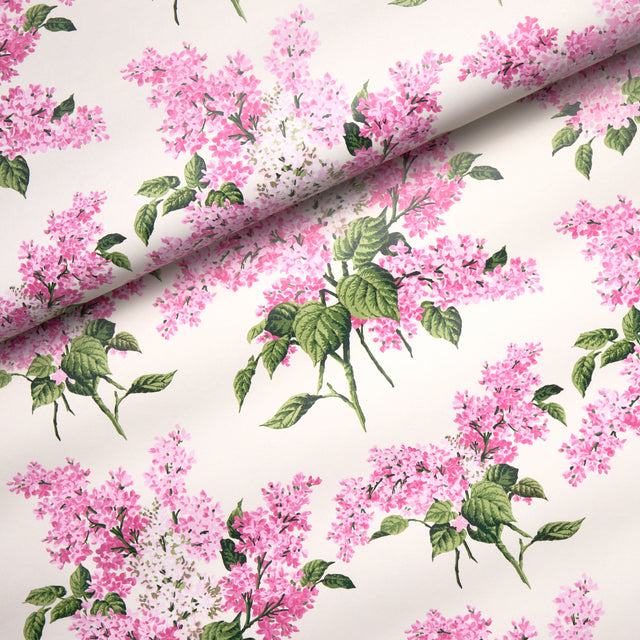 Proust's Lilacs Pink Floral Wallpaper by Johnson Hartig – Schumacher 5014312