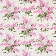Proust's Lilacs pink floral wallpaper by Johnson Hartig for Schumacher, large-scale botanical pattern