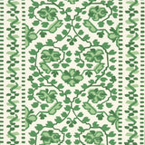 JASMINE Leaf Green by Schumacher Botanical Stripe Wallpaper – Moon River Collection 5014341