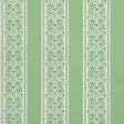 JASMINE wallpaper in Leaf Green from Schumacher's Moon River collection, featuring a botanical stripe pattern in green and white.
