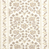 JASMINE Neutral by Schumacher Classic Floral Stripe Wallpaper – Moon River Collection 5014342