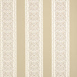 JASMINE wallpaper in neutral colorway from Schumacher's Moon River collection, featuring a classic floral stripe pattern.