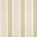 JASMINE wallpaper in neutral colorway from Schumacher's Moon River collection, featuring a classic floral stripe pattern.