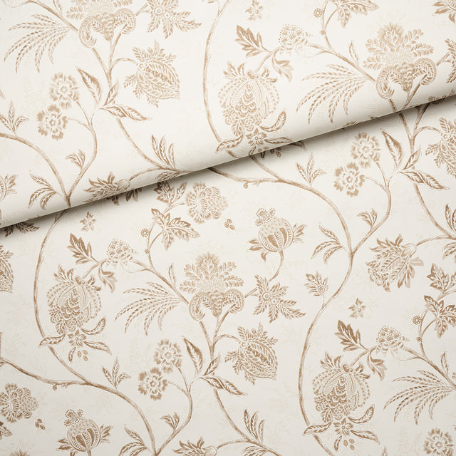 Chinoiserie Vine Neutral by Mark D. Sikes Elegant Floral Wallpaper – Schumacher 5014352