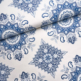 Montecito Medallion Indigo by Mark D. Sikes Large-Scale Medallion Wallpaper – Schumacher 5014360