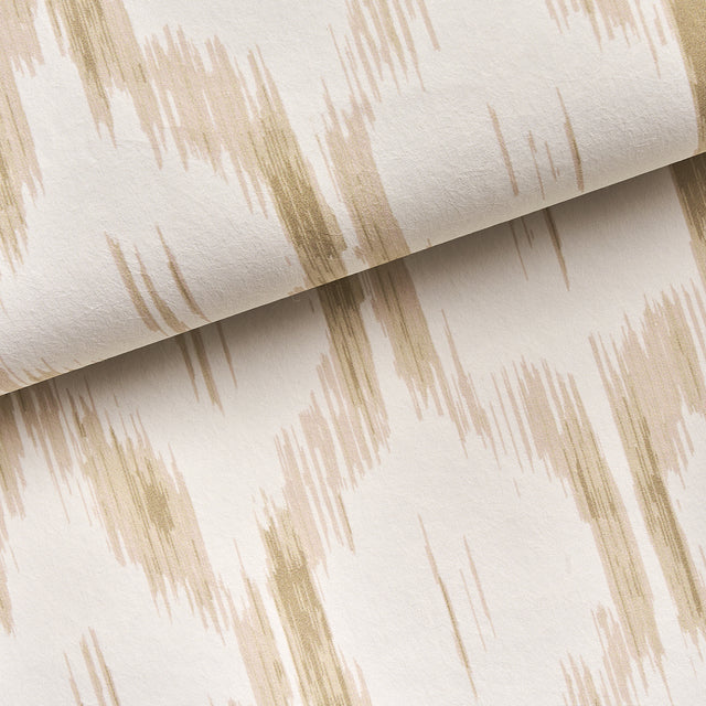 Santa Monica Neutral Ikat Wallpaper by Mark D. Sikes – Schumacher 5014371