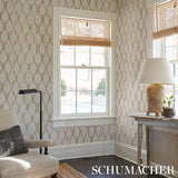 Santa Monica Neutral Ikat Wallpaper by Mark D. Sikes – Schumacher 5014371
