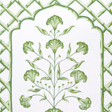 Bamboo Trellis Panel A Green by Marie-Anne Oudejans Schumacher Wallpaper Panel – Schumacher 5014390