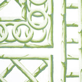Bamboo Trellis Panel A Green by Marie-Anne Oudejans Schumacher Wallpaper Panel – Schumacher 5014390