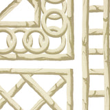 Bamboo Trellis Panel B Neutral by Marie-Anne Oudejans Lattice Wallpaper – Schumacher 5014402