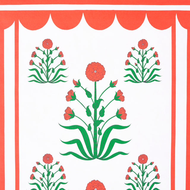 Royal Poppy Panel A Red by Marie-Anne Oudejans Schumacher Wallpaper Panel – 5014430