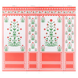 Royal Poppy Panel B Red by Marie-Anne Oudejans Scenic Floral Wallpaper Panel – Schumacher 5014440