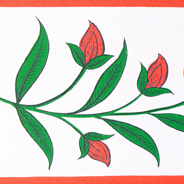 Royal Poppy Panel B Red by Marie-Anne Oudejans Scenic Floral Wallpaper Panel – Schumacher 5014440