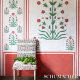 Royal Poppy Panel B Red by Marie-Anne Oudejans Scenic Floral Wallpaper Panel – Schumacher 5014440