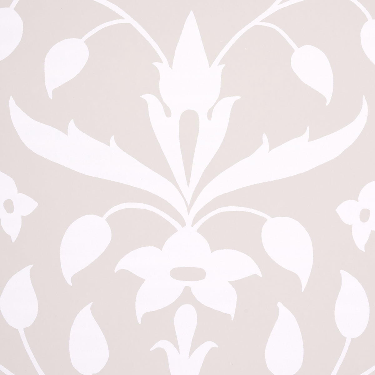 Jaipur Mughal Flower Neutral by Schumacher Marie-Anne Oudejans Designer Wallpaper – Schumacher 5014462