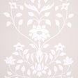 Jaipur Mughal Flower wallpaper in neutral by Schumacher, featuring a large-scale Mughal-inspired floral pattern in a soft, elegant colorway.