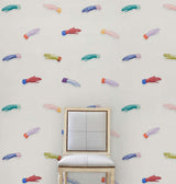 Manos Multi on Ivory by Schumacher Surrealist Hand Wallpaper – Schumacher 5014480
