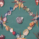 Grotto Treillage Multi on Teal by Charlap Hyman & Herrero Wallpaper – Schumacher 5014490