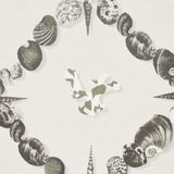Grotto Treillage Grisaille by Charlap Hyman & Herrero Shell Trellis Wallpaper – Schumacher 5014491