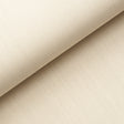 Close-up and styled view of Schumacher Performance Linen Wallcovering in Oyster, showing its subtle texture and neutral color.