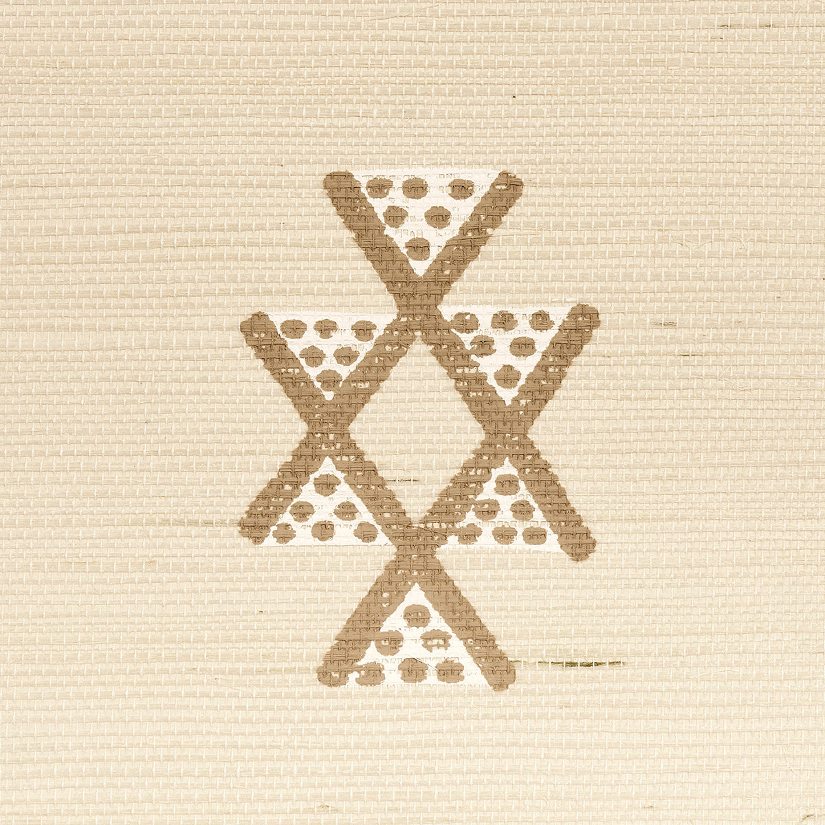 Samsun Sisal Natural by Schumacher Organic Geometric Wallpaper – Schumacher 5014540