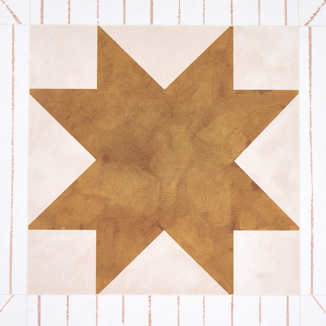 Alexander Terracotta & Warm Peach by Backdrop Geometric Wallpaper – Schumacher 5014551