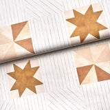 Alexander Terracotta & Warm Peach by Backdrop Geometric Wallpaper – Schumacher 5014551