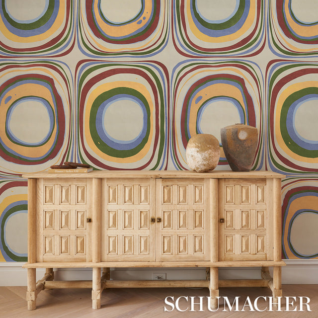 Mood Ring Fontana by Backdrop Modern Marbled Wallpaper – Schumacher 5014571