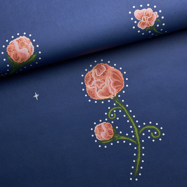 Rhinestone Cowboy Clean Blue Floral Wallpaper by Schumacher – 5014582