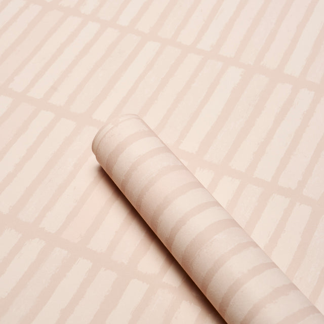 Wabi-Sabi Muted Pink by Schumacher Geometric Wallpaper – Schumacher 5014593