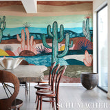 Desert Scape Panel Set Prismatic by Abel Macias Mural Wallpaper – Schumacher 5014610