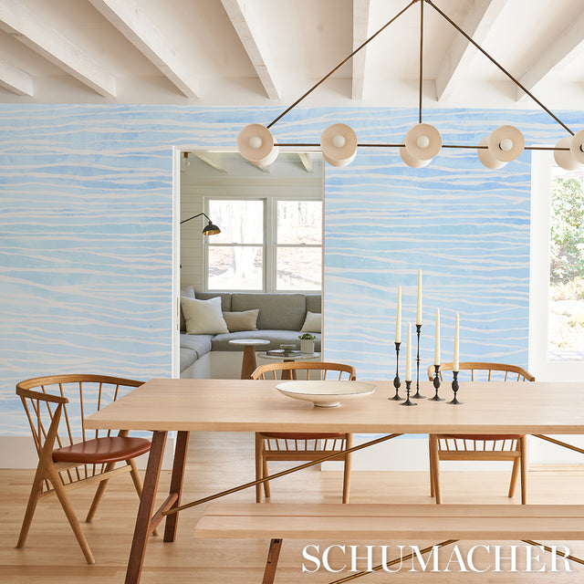 Terra Panel Set Pacific by Abel Macias Modern Striped Wall Mural Wallpaper – Schumacher 5014701