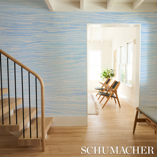 Terra Panel Set Pacific by Abel Macias Modern Striped Wall Mural Wallpaper – Schumacher 5014701
