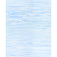 Terra Panel Set in Pacific by Abel Macias for Schumacher. Large-scale blue and white wallpaper with irregular stripe effect inspired by desert rock formations.