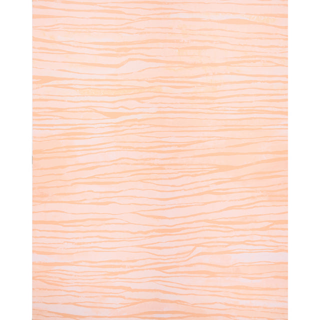 Terra Panel Set in Canyon by Abel Macias for Schumacher, a large-scale wallpaper with irregular stripes and tonal variations inspired by desert rock formations.