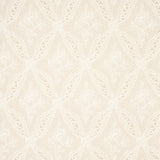 Cosette Lace Sand intricate floral lattice wallpaper by Schumacher