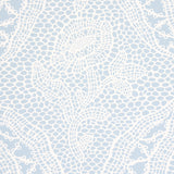 Cosette Lace Cornflower by Schumacher Intricate Floral Lattice Wallpaper – Schumacher 5014722