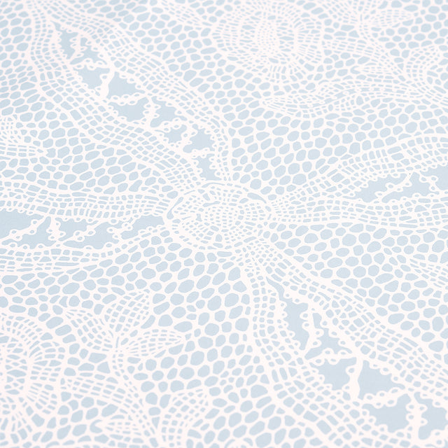 Cosette Lace Cornflower by Schumacher Intricate Floral Lattice Wallpaper – Schumacher 5014722