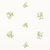 Margie Floral Gris by Schumacher Delicate Small-Scale Rosebud Wallpaper – Schumacher 5014741