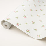 Margie Floral Rose by Schumacher Delicate Vintage-Inspired Floral Wallpaper – Schumacher 5014742