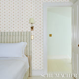 Margie Floral Rose by Schumacher Delicate Vintage-Inspired Floral Wallpaper – Schumacher 5014742