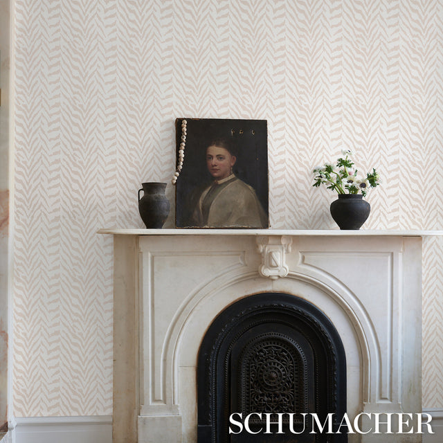 Quincy Natural by Schumacher Animal-Inspired Wallpaper – Moon River Collection 5014750