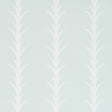 Acanthus Stripe wallpaper in ivory on mineral by Schumacher, featuring a stylized acanthus motif in a vertical stripe pattern.