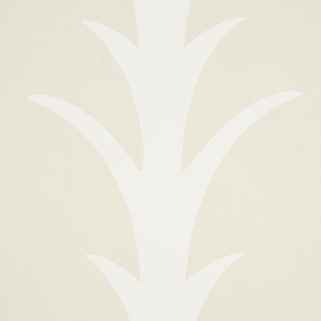 Acanthus Stripe Ivory on Neutral by Schumacher Botanical Stripe Wallpaper – Schumacher 5014771