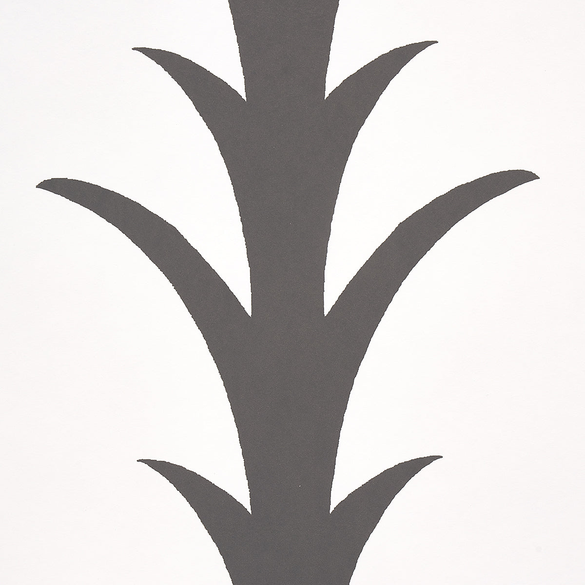 Acanthus Stripe Carbon on Ivory by Schumacher Modern Classic Wallpaper – 5014773