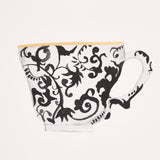 Onie's Teacups Ink by Schumacher Chinoiserie Teacup Wallpaper – Schumacher 5014780