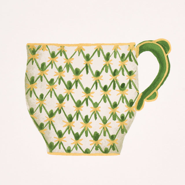 Onie's Teacups Spring Green by Schumacher Chinoiserie Teacup Wallpaper – Schumacher 5014781