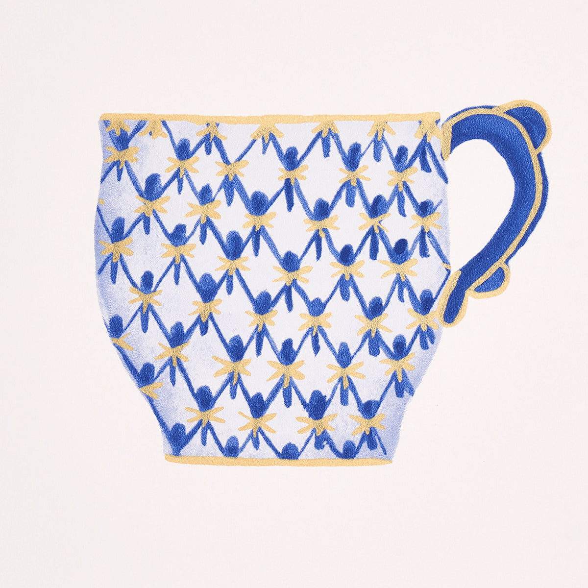 Onie's Teacups Porcelain by Schumacher Blue & White Chinoiserie Teacup Wallpaper – Schumacher 5014782