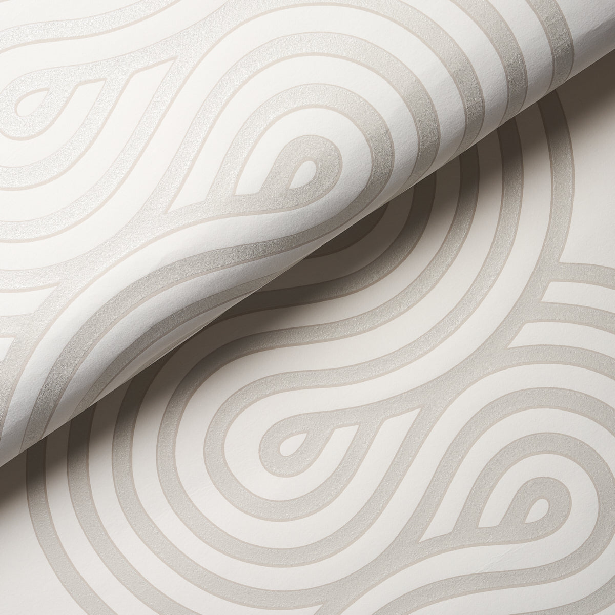 Giraldi Pumice by Schumacher Modern Stripe Wallpaper – Schumacher 5014790